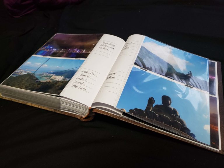 Inside the 6x4 photo album