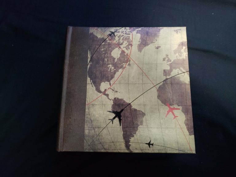 6x4 Book Cover, with a map and planes on it