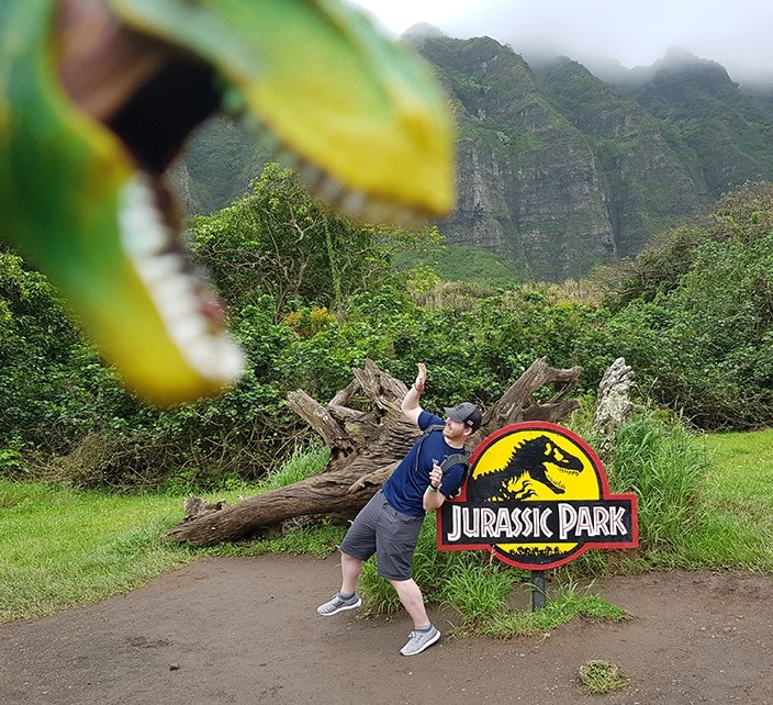 Being eaten alive at Kualoa Ranch, Oahu, Hawaii, USA