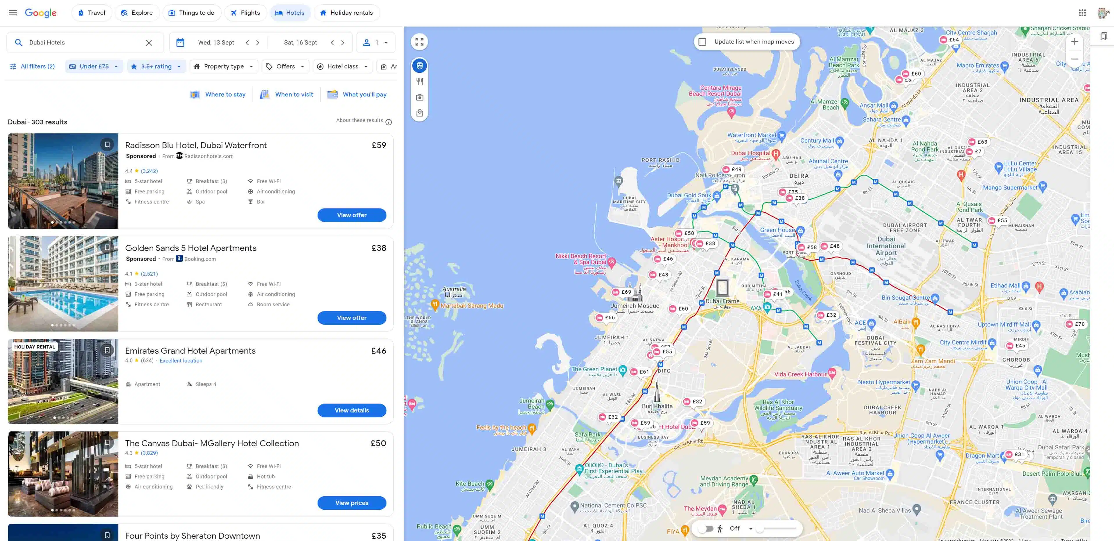 Google Hotels