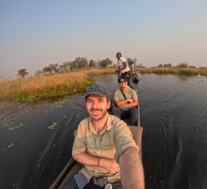 At the Okavango Delta in Botswana!